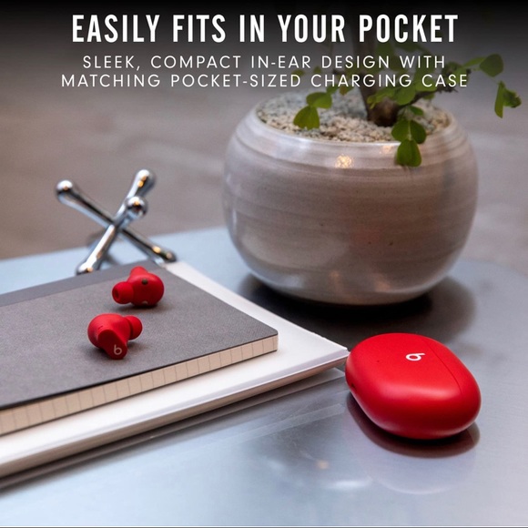 NEW Beats by Dr. Dre Studio True Wireless In-Ear Headphones - Red - Picture 6 of 6